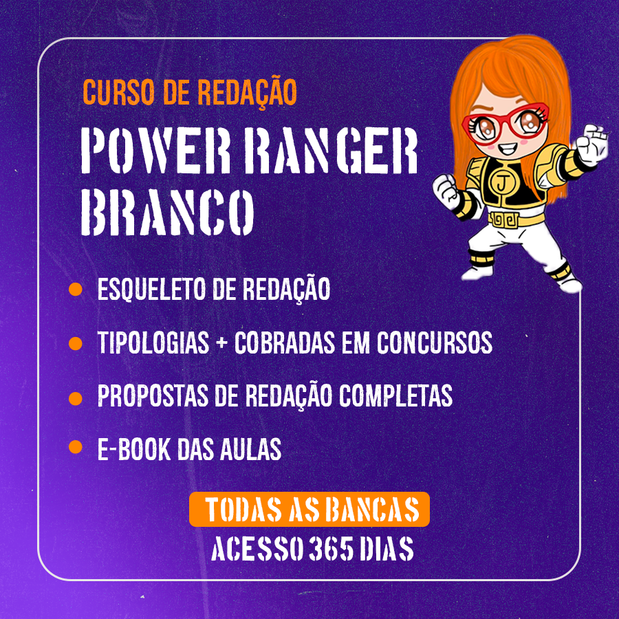 Curso de Redao Power Ranger Branco